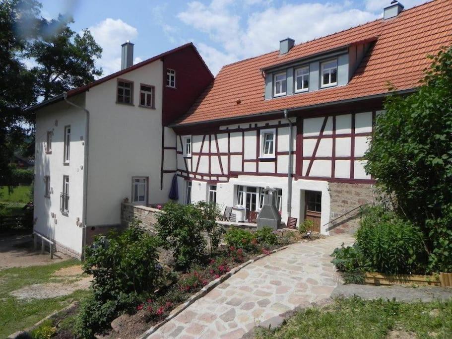 Ferienwohnung Tiererlebnishof Obermuehle Biebergemund エクステリア 写真