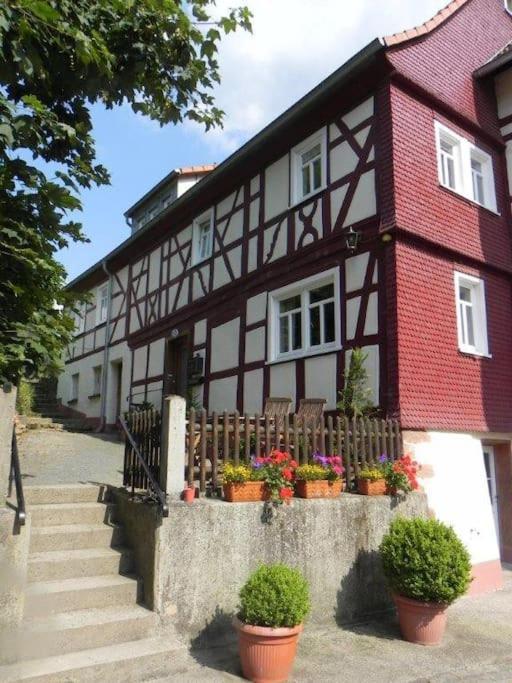 Ferienwohnung Tiererlebnishof Obermuehle Biebergemund エクステリア 写真
